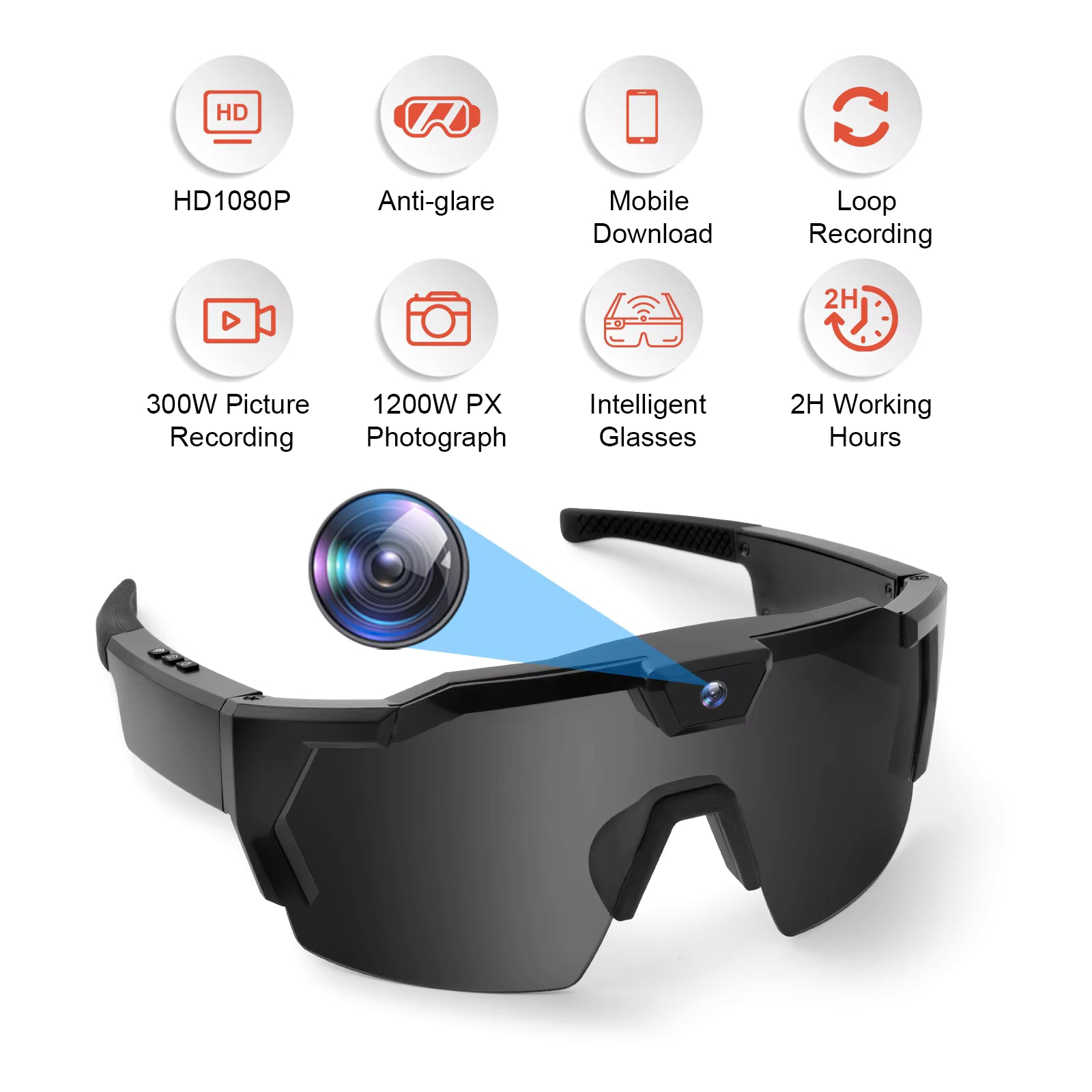 SnowView™ Ski POV Camera Sunglasses