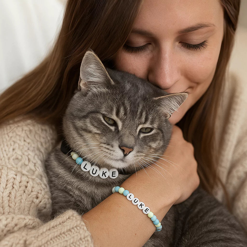 MeowMatch™ Custom Cat Collar with Free Bracelet